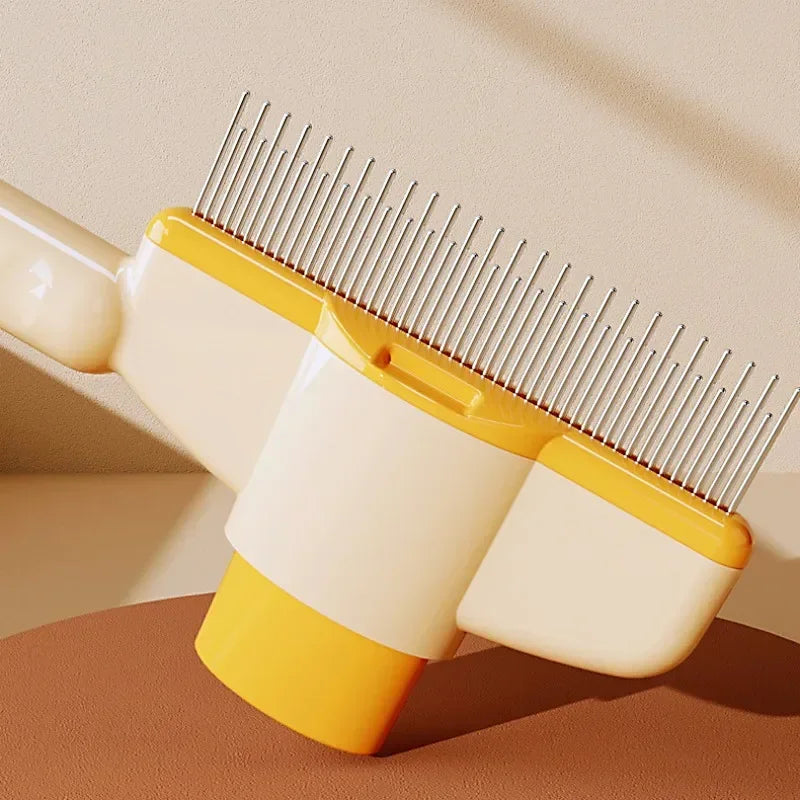 Self-Cleaning Dog Comb And Cat Brush For Gentle Pet Grooming