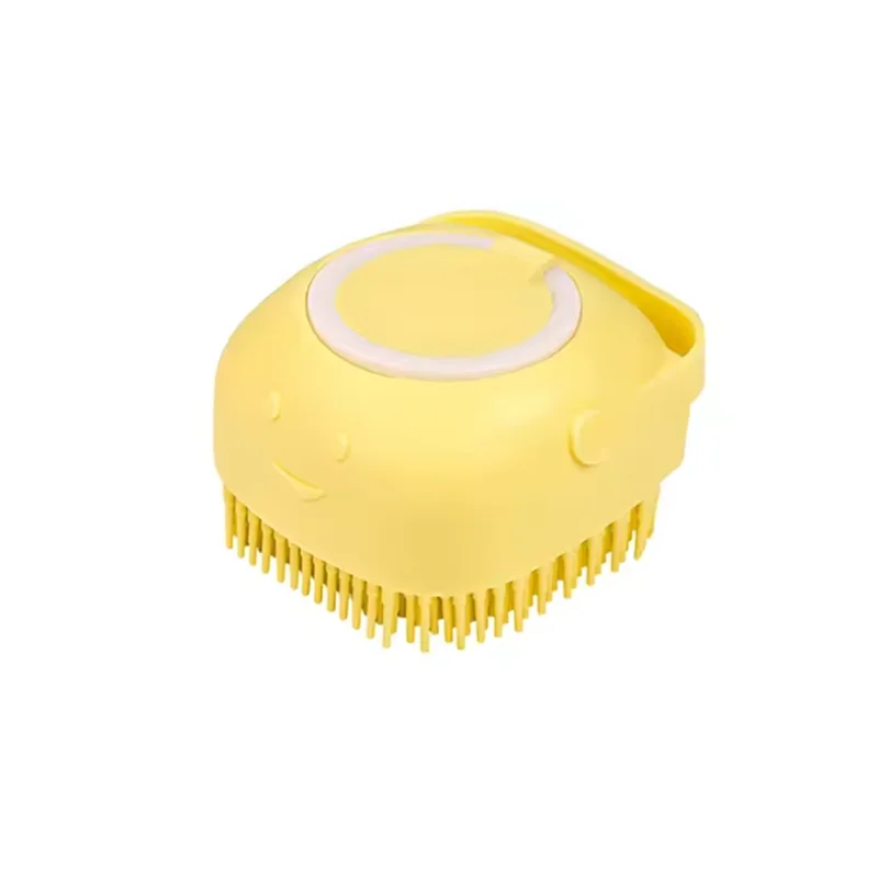 Bath Massage Brush For Pets Silicone Safety Grooming Tool For Dogs And Cats