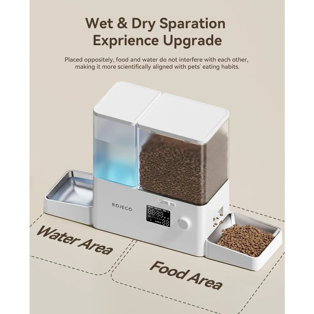 Automatic Pet Feeder and Water Dispenser for Cats and Dogs