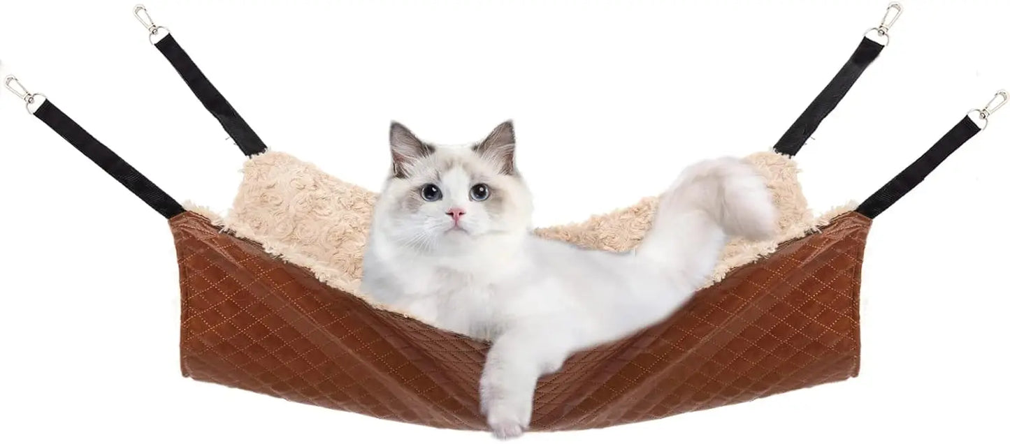 Cat Cage Hammock Reversible Hanging Bed for Small Pets