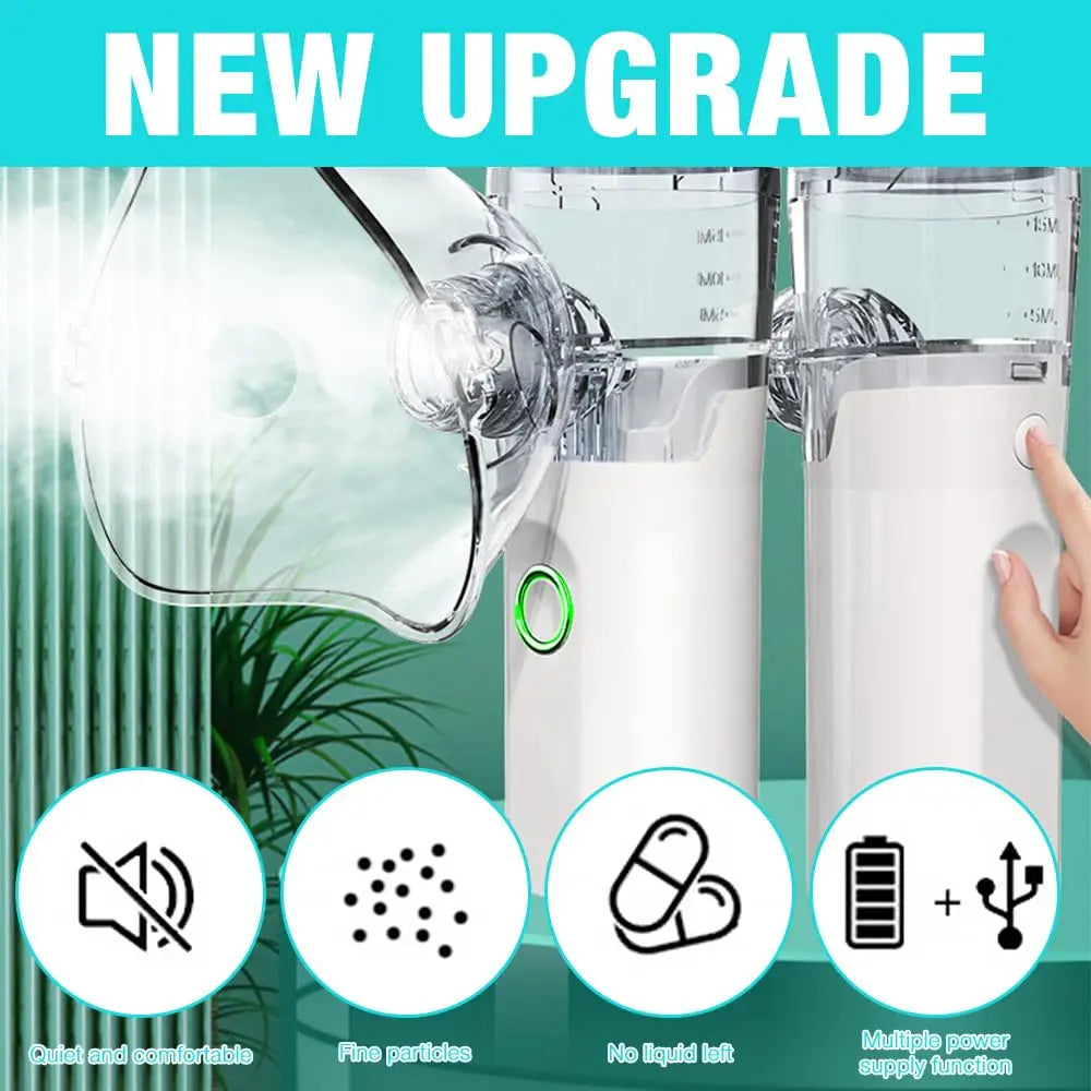 Portable Nebulizer For Humans And Animals USB Rechargeable Low Noise