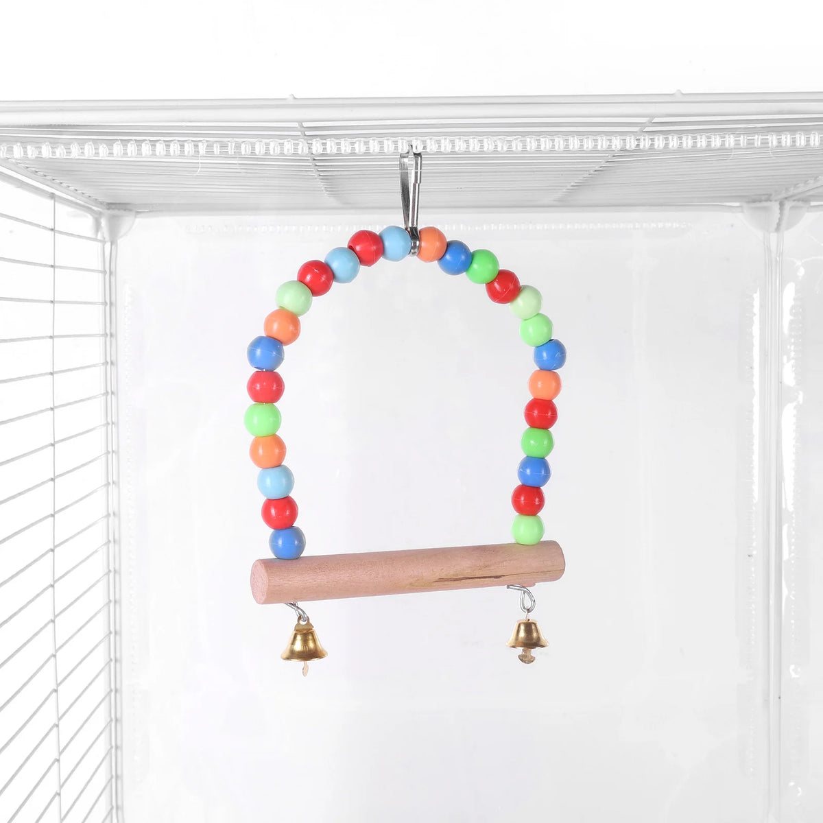 Multilevel Parrot Bird Cage With Rolling Stand And Removable Tray