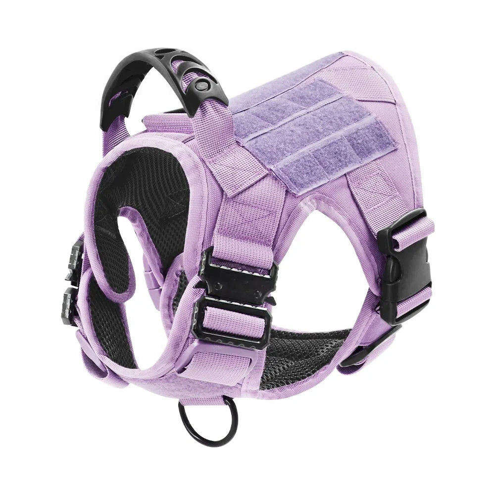 Camouflage Tactical Dog Harness With Quick Release Buckle Adjustable
