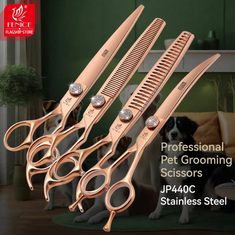 Fenice JP440C Pet Grooming Scissors Set For Canine Groomers