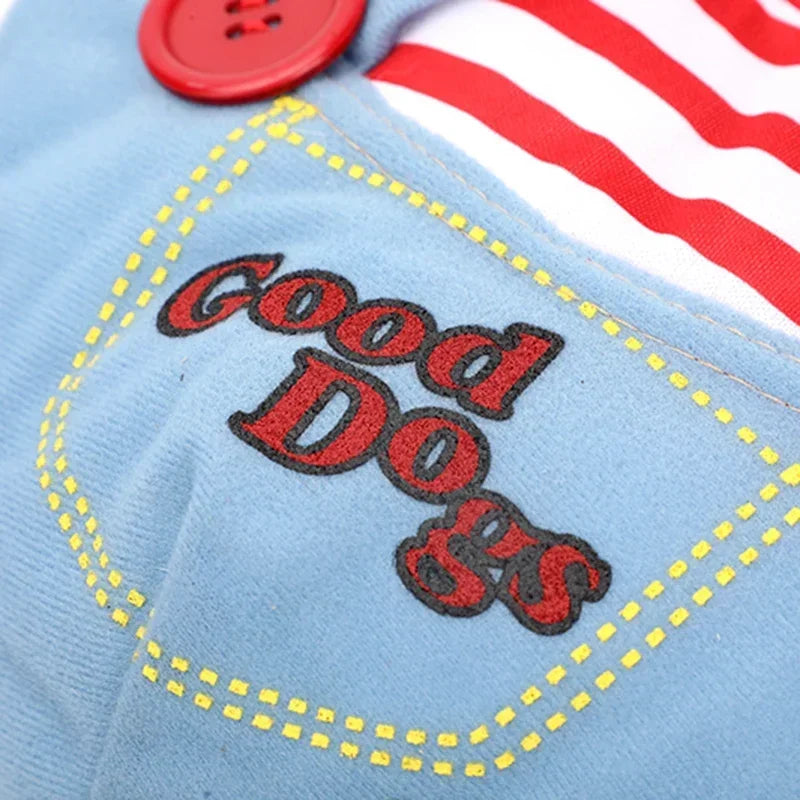 Halloween Chucky Doll Costume For Dogs And Cats Funny Outfit