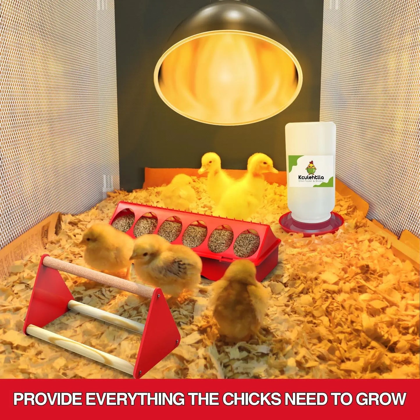 Chicken Brooder Box Starter Kit Indoor Brooder for Chicks