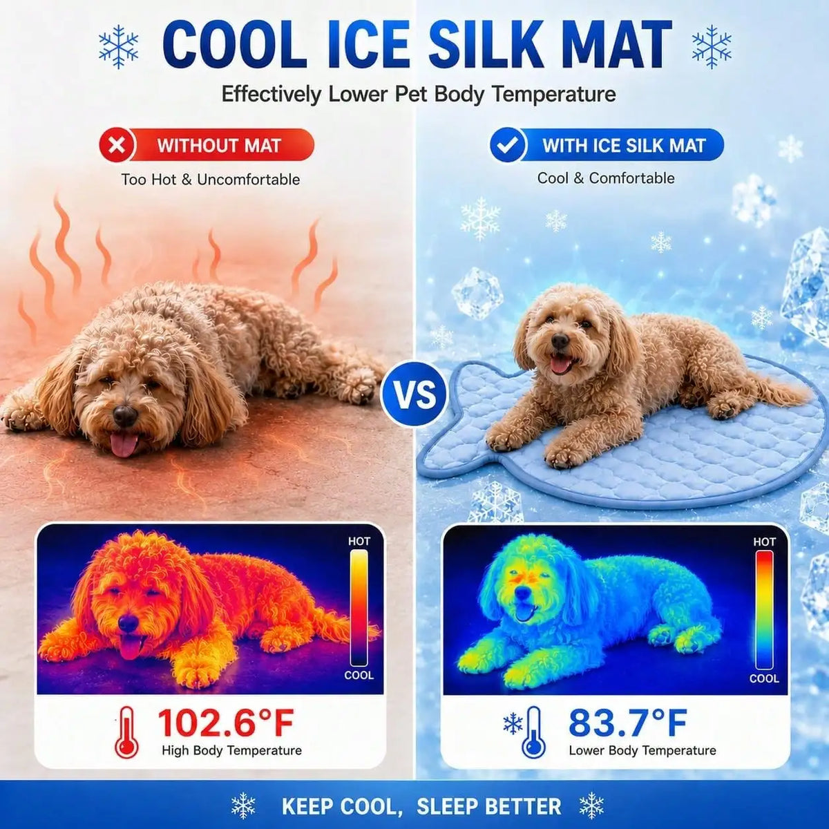Fish Shaped Ice Silk Cooling Mat For Dogs And Cats