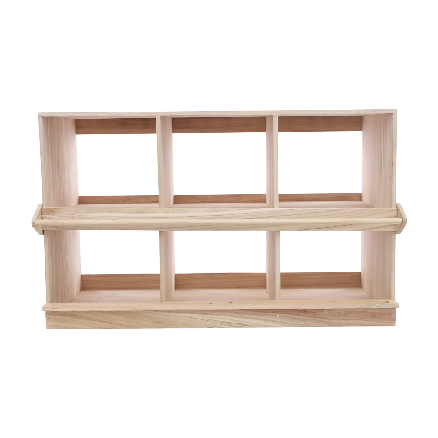 Wooden Six Compartment Chicken Nesting Box for Outdoor Coops