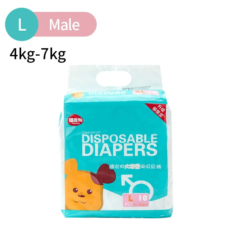 Female Dog Diaper Super Absorption Leakproof Nappies For Puppies