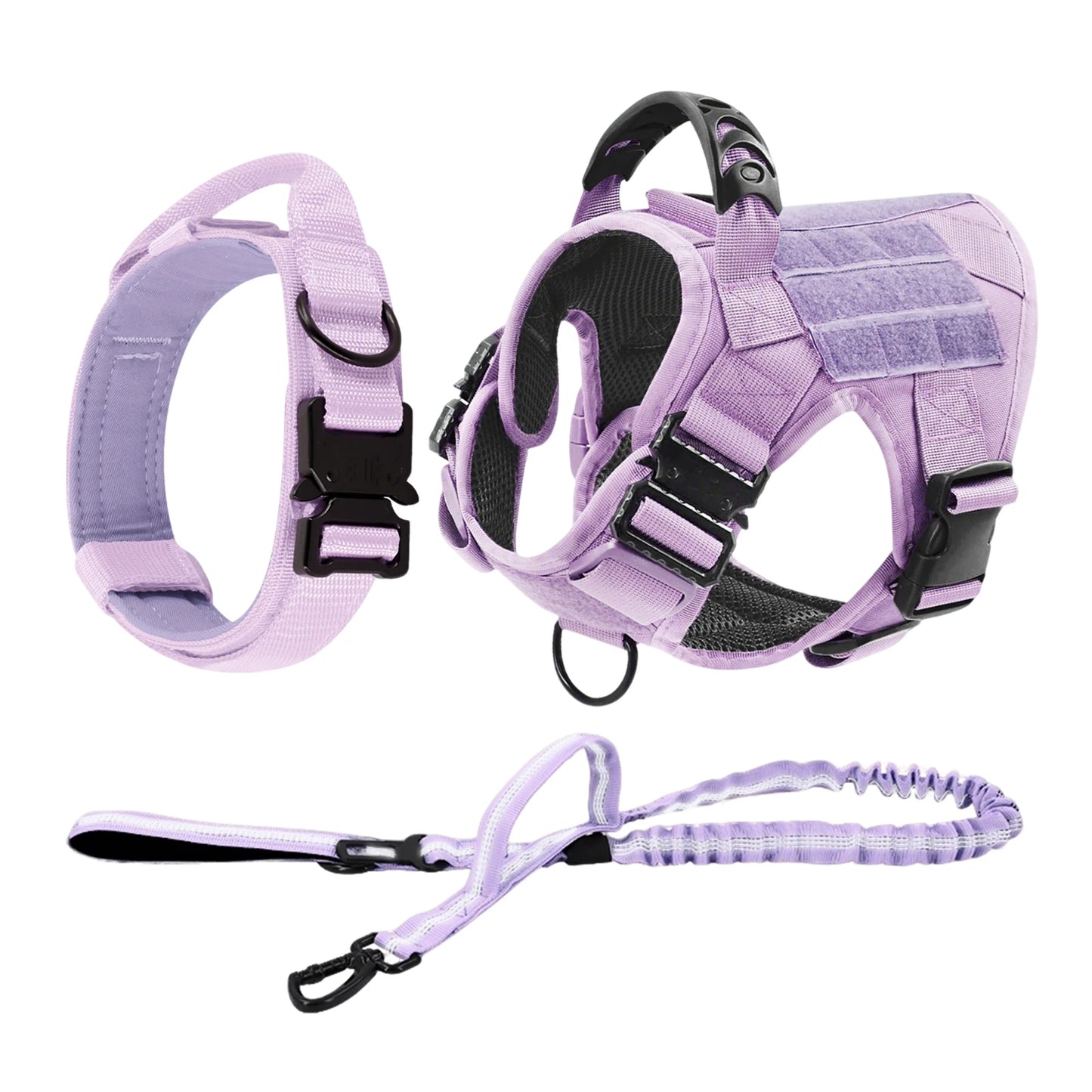 Camouflage Tactical Dog Harness With Quick Release Buckle Adjustable