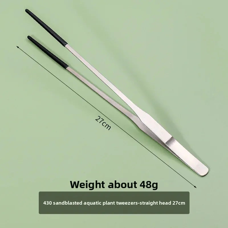 Stainless Steel Bent Tip Tweezers For Crafts And Reptile Handling