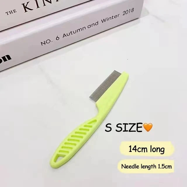 Pet Hair Shedding Comb for Dogs and Cats Gentle Flea Grooming Tool