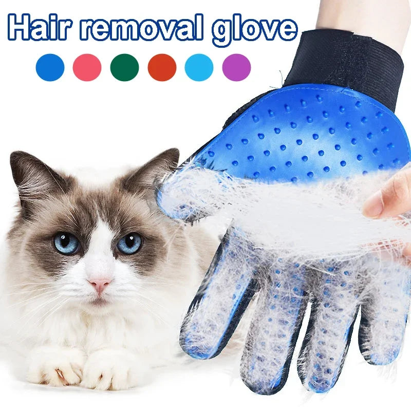Pet Hair Remover Gloves For Cats And Dogs Deshedding Massage