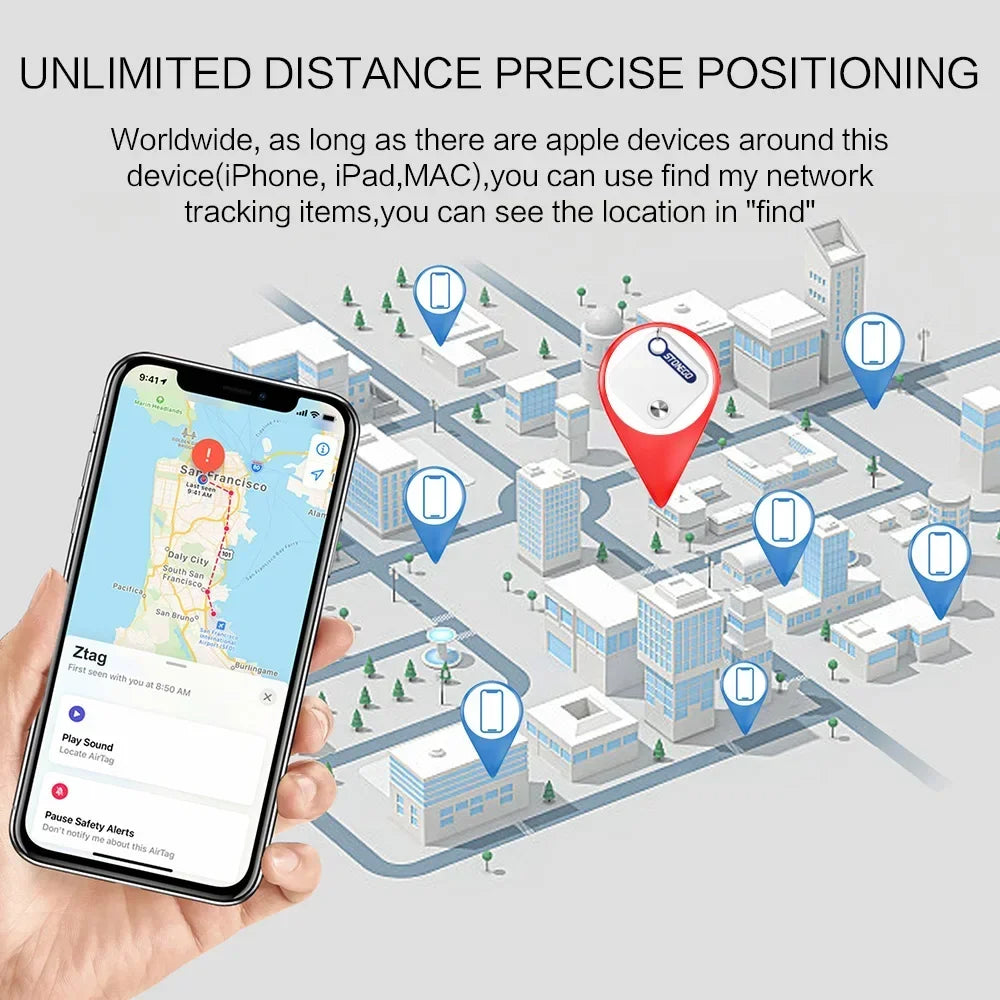 STONEGO Bluetooth GPS Tracker Tag for Keys Pets and Luggage