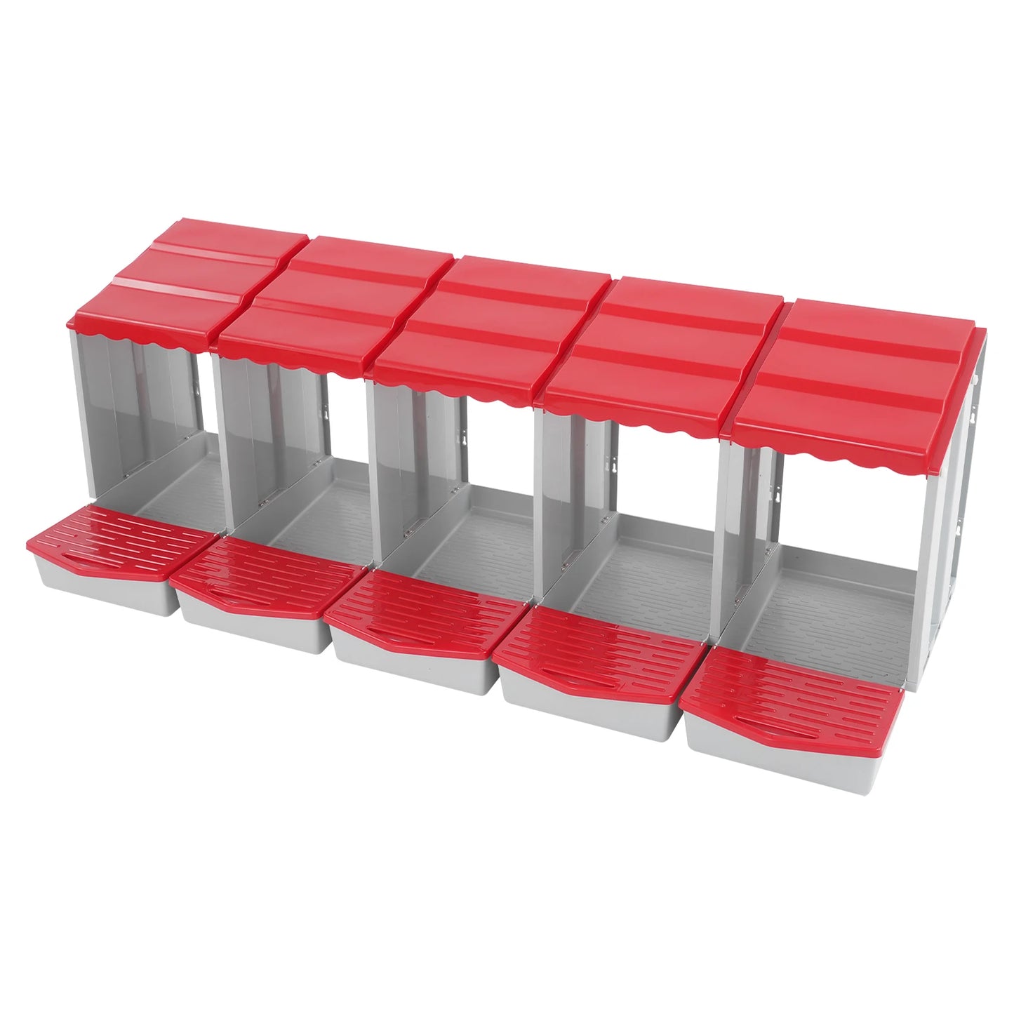 Five-Compartment Chicken Nesting Box With Roll Away Egg Collection