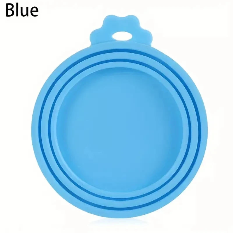 Durable Reusable Silicone Pet Food Can Lid With Seals