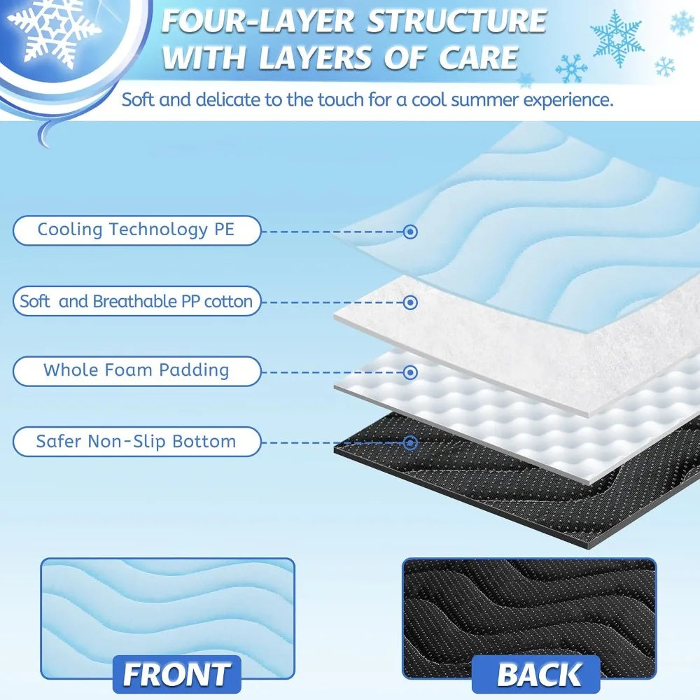 Dog Cooling Mat Self Cooling Pad Washable Non Slip