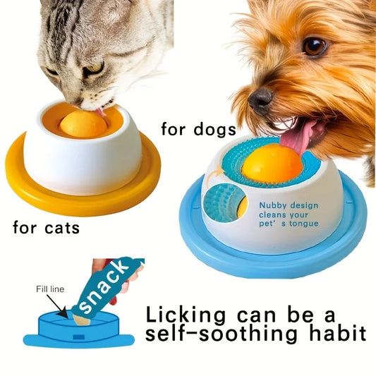 Pet Lick Mat Slow Feeder for Dogs and Cats Promotes Dental Health