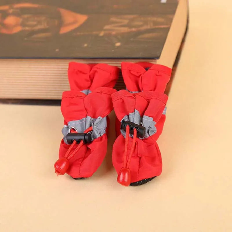 Dog Boots Waterproof Nonslip Reflective Strips for Small Medium Dogs
