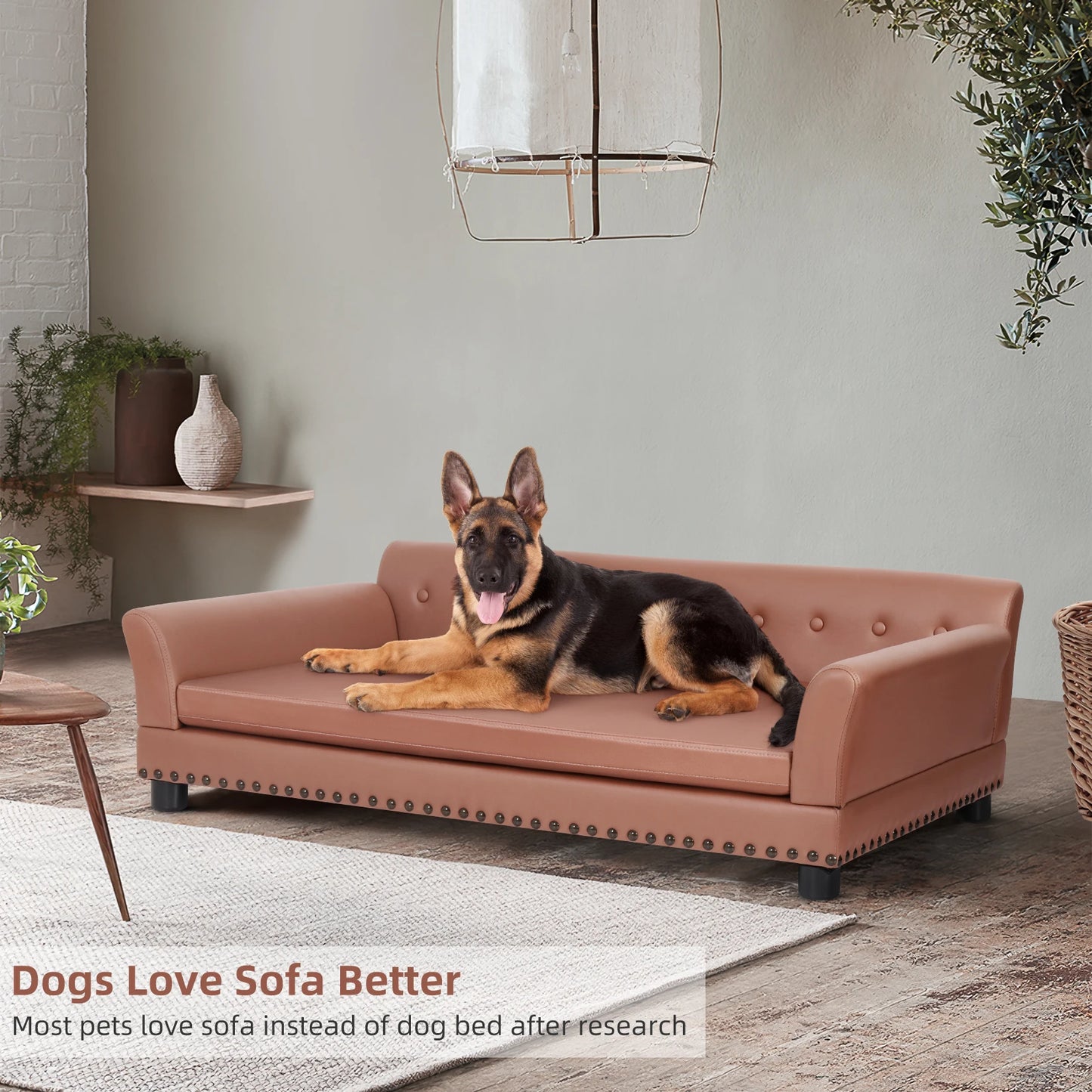 BINGOPAW Waterproof Sofa Dog Bed With Removable Cushion