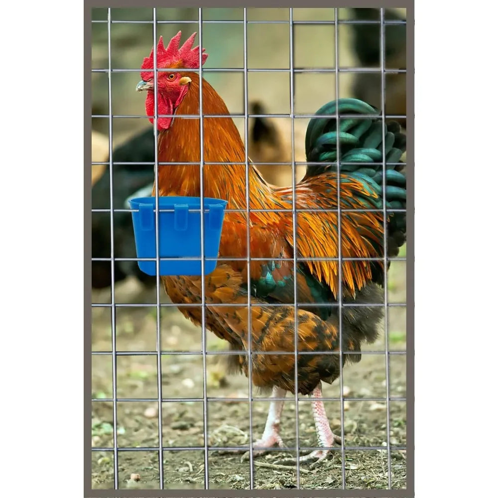Plastic Hanging Cage Feeder Cup For Birds And Poultry
