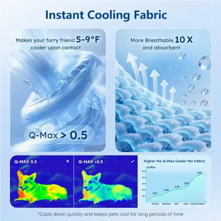 1pc Cooling Cat Bed With Thick Padding Breathable Comfort.