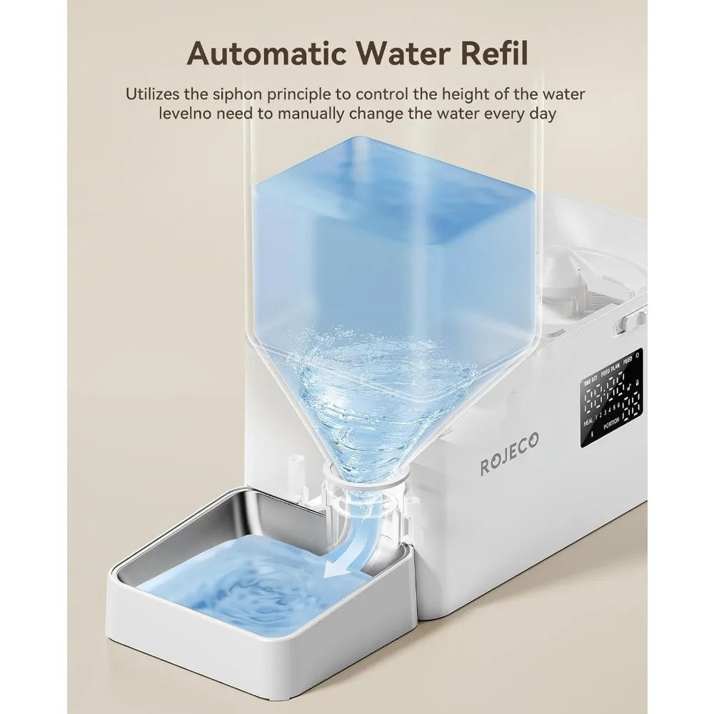 Automatic Pet Feeder and Water Dispenser for Cats and Dogs