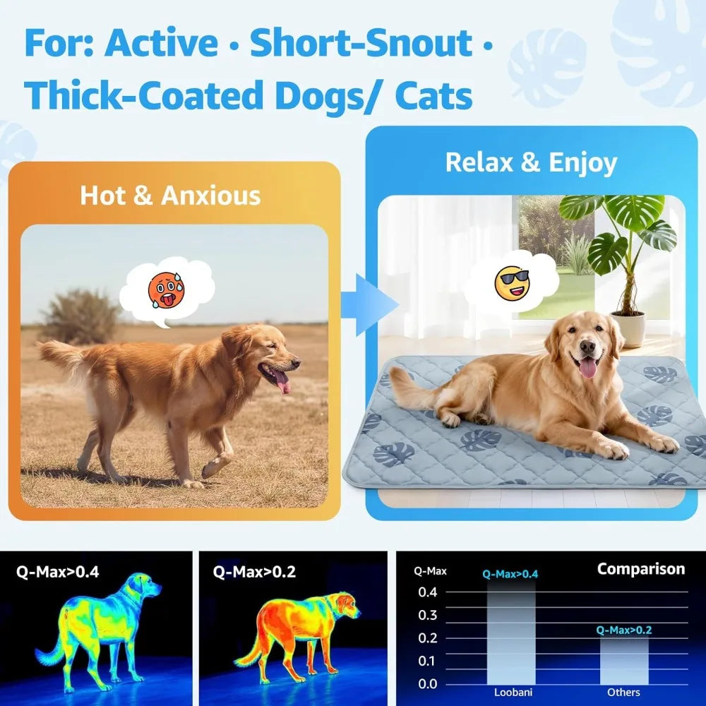 Self Cooling Dog Mat Waterproof Non Slip Bed For Dogs