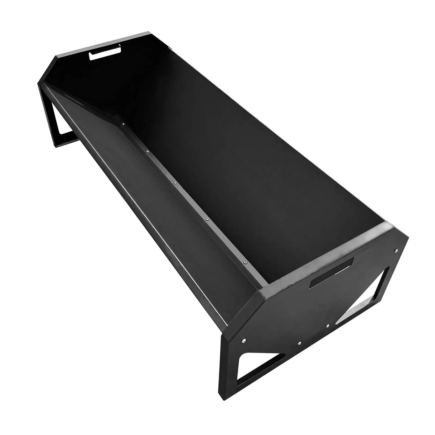 HiMISS Farm Animals Galvanized Steel Rustproof Livestock Feeder Hay Trough