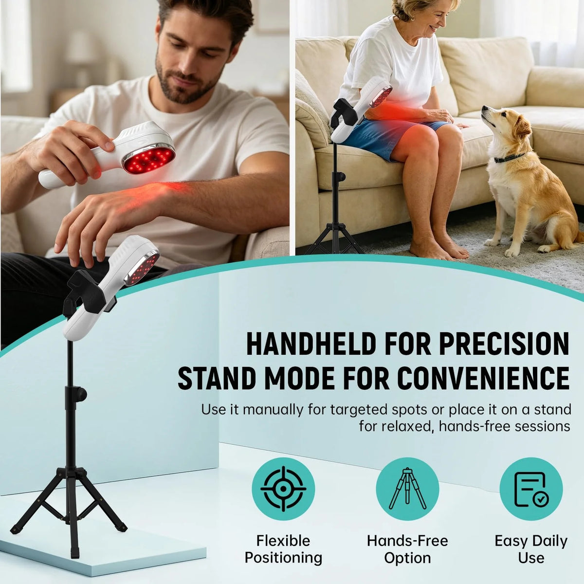 Pet Red Light Therapy Device With 808nm Laser For Comfort