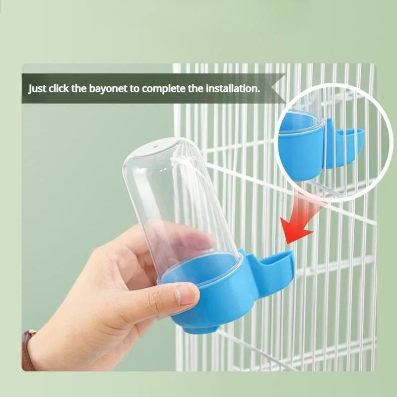 Bird Water Feeder Hanging Dispenser for Parrots and Finches