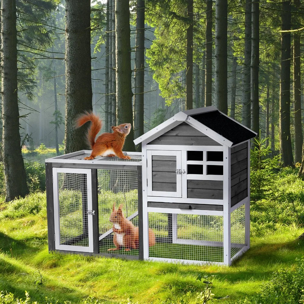 Wooden Chicken Coop Hen House With Nesting Box