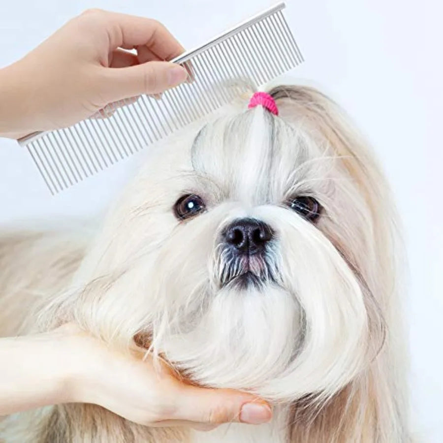 Small Dogs Grooming Comb Kit 2 In 1 TearStain Remover