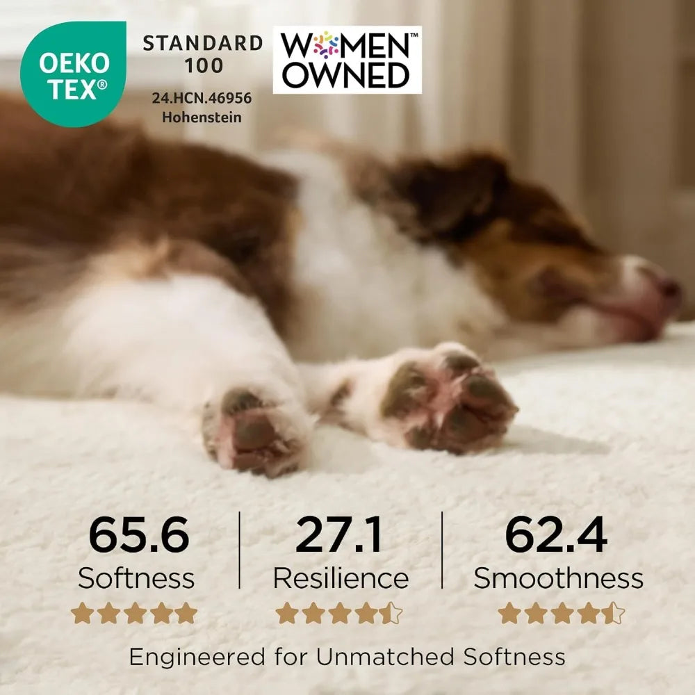 Orthopedic Dog Bed With Removable Washable Cover And Egg Crate Foam