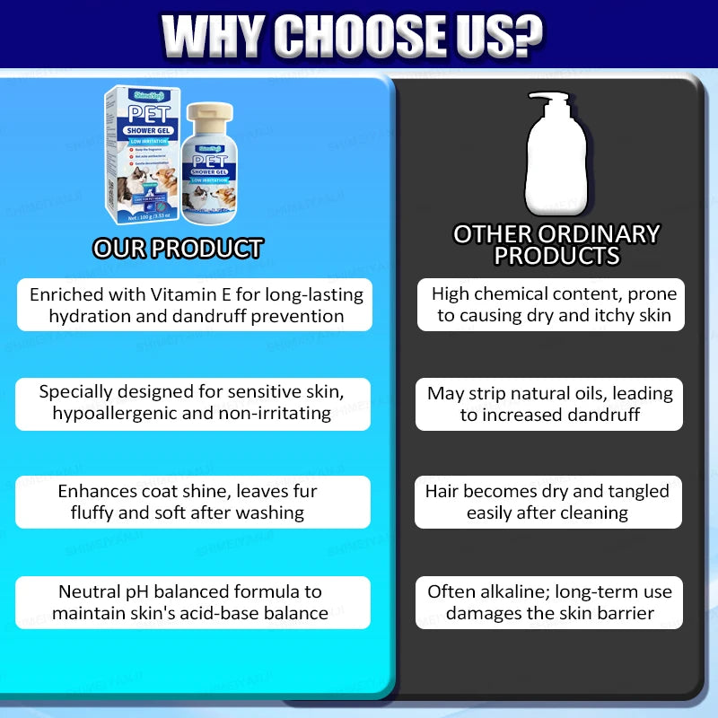 Waterless Dry Shampoo For Cats And Dogs Foam Pet Cleanser