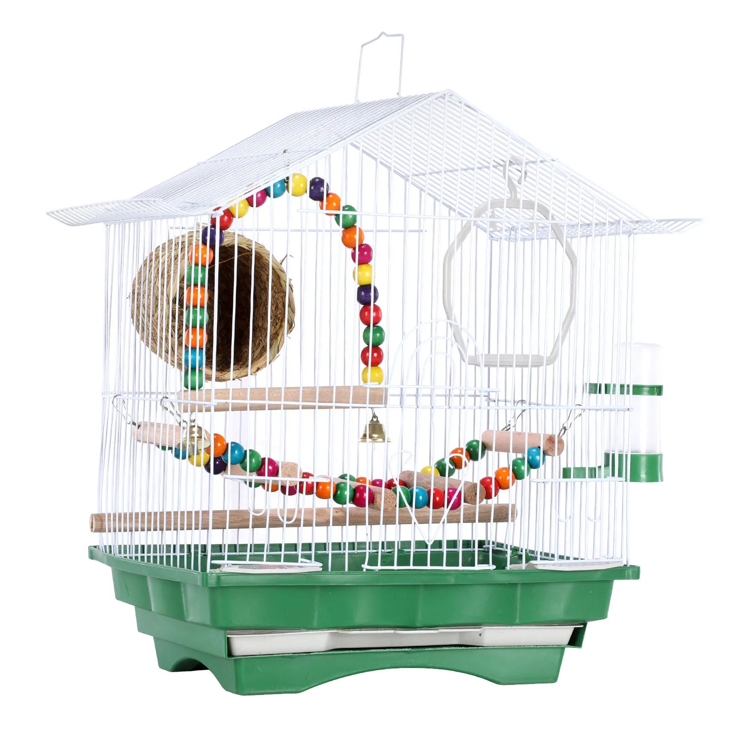 Small Bird Travel Cage With Perch For Parakeet Parrotlet