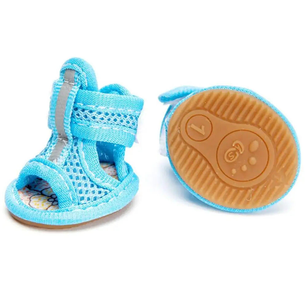 Breathable Anti Slip Dog Sandals With Reflective Strap