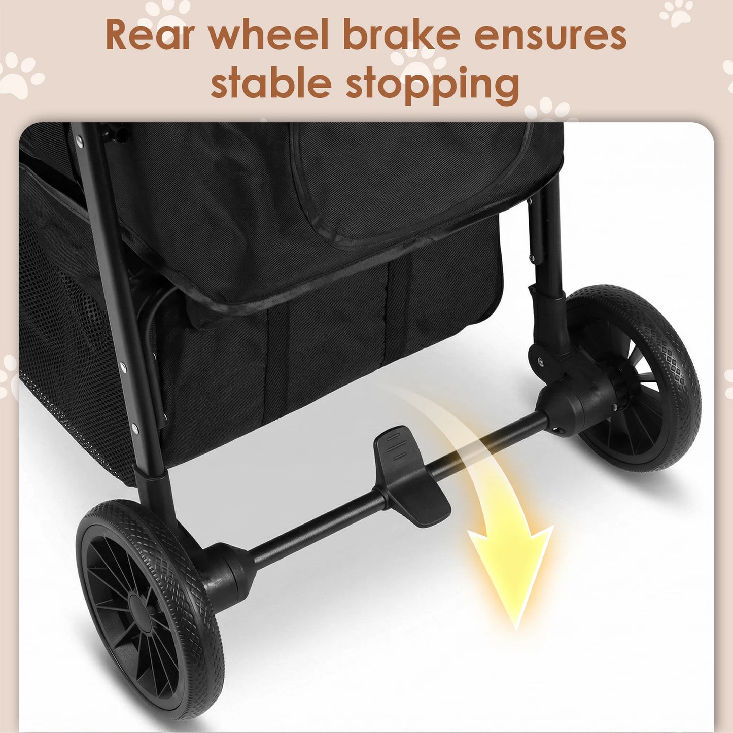 Shunmaii Pet Stroller Foldable Jogger For Small And Medium Dogs