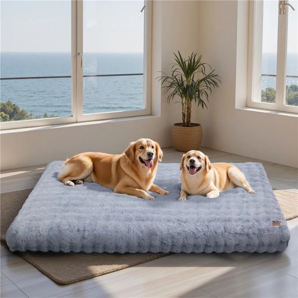 BORWART CN Ultra Plush Dog Bed Soft Cushion For Pets Washable