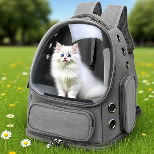 Transparent Cat Carrier Backpack For Travel Breathable Comfort
