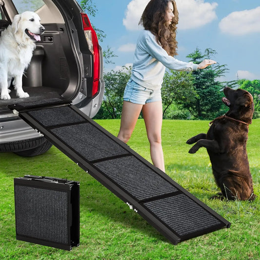 HiMISSDog Upgraded Car Ramp Folding Non Slip For Large Dogs