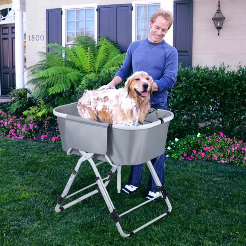 NONEDog Litter Elevated Foldable Dog Bath Tubs For Grooming