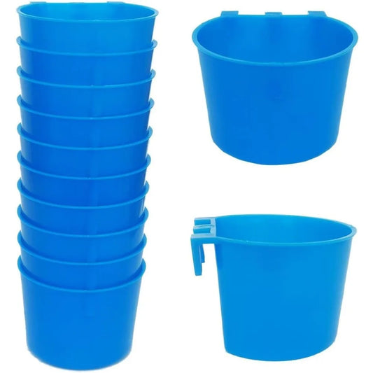 Plastic Hanging Cage Feeder Cup For Birds And Poultry