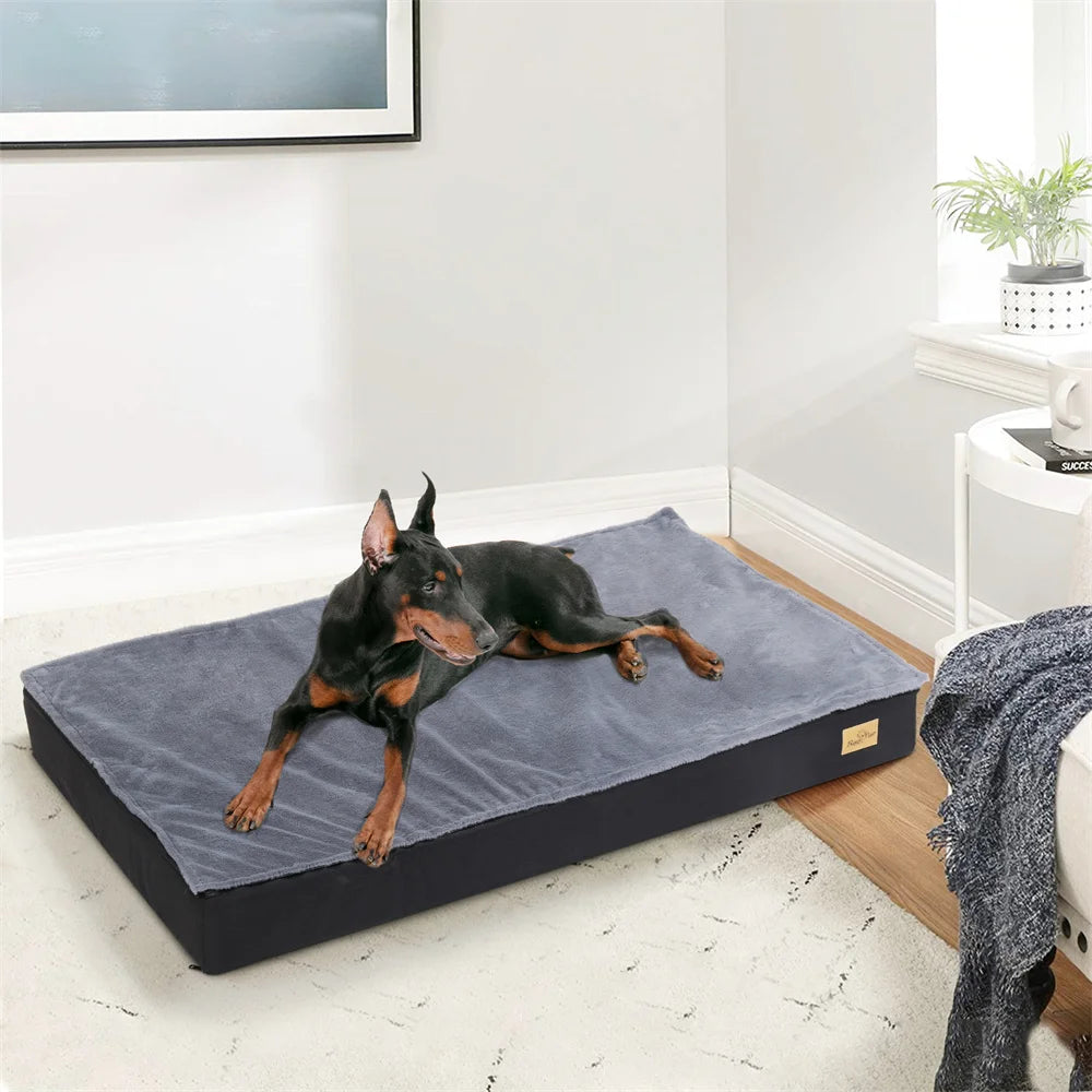 BORWART Orthopaedic Waterproof Dog Bed Two In One Removable Washable Cover