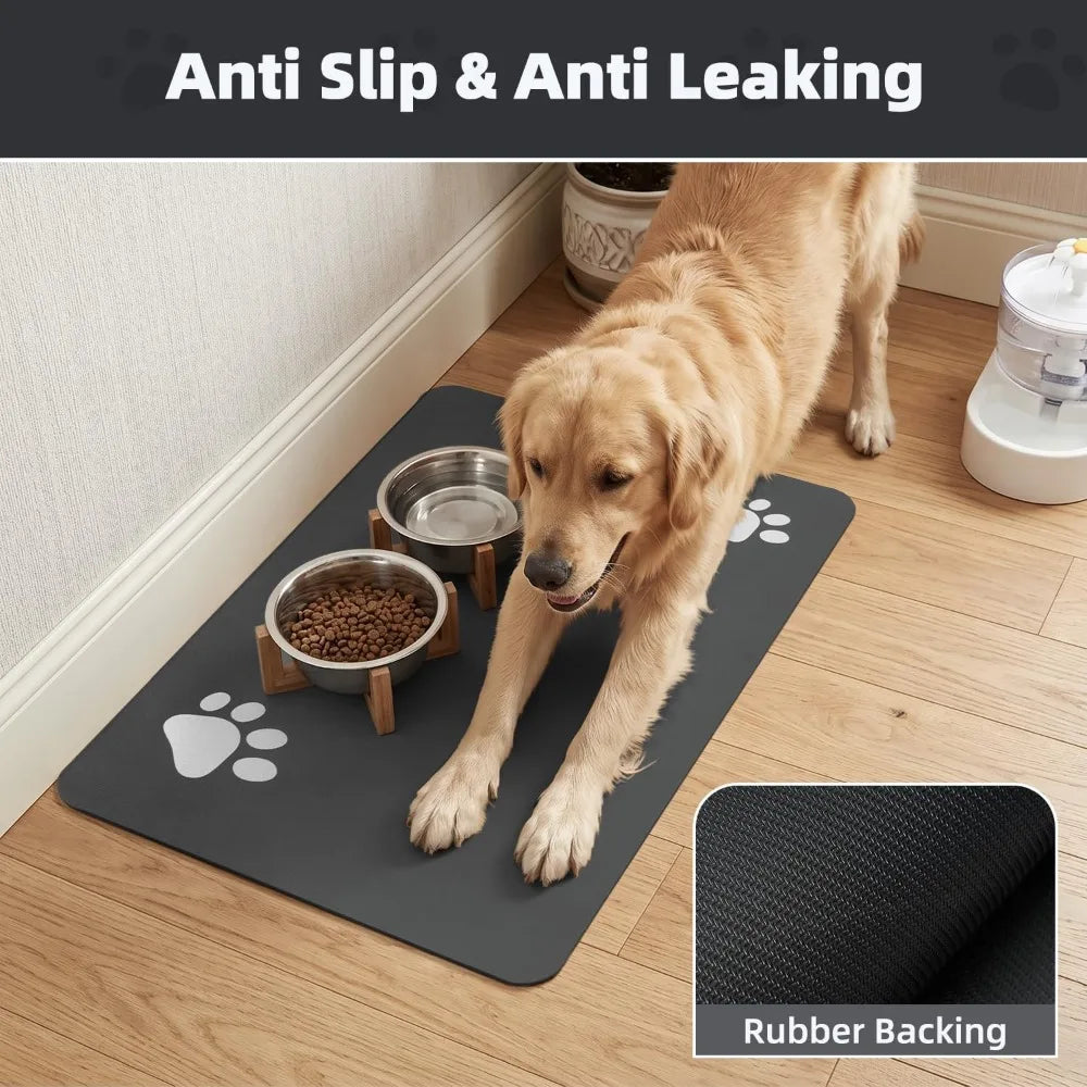 Super Absorbent Pet Feeding Mat Quick Dry No Stains