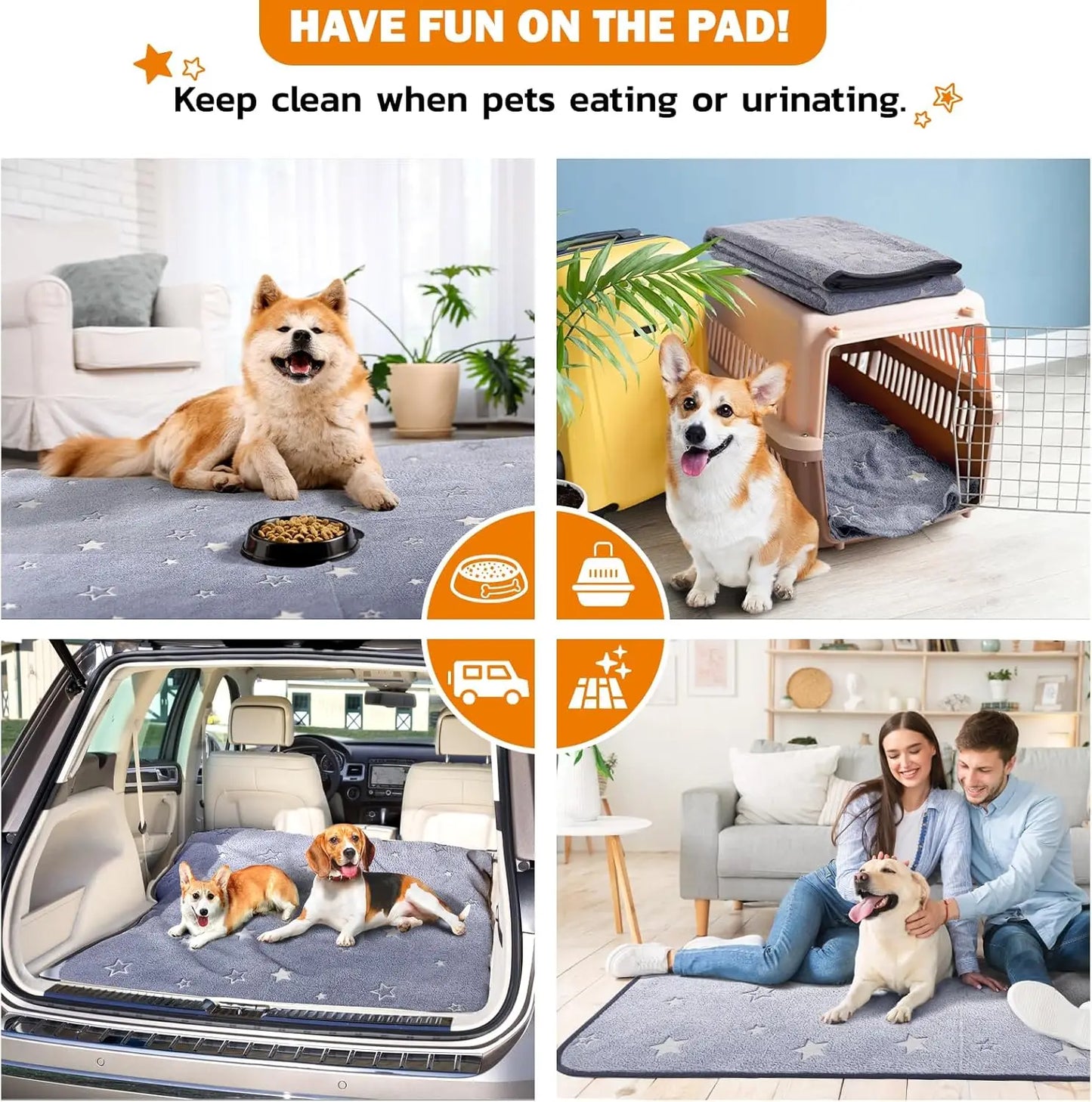 Washable Dog Pads for Fast Absorption and Non-Slip Training