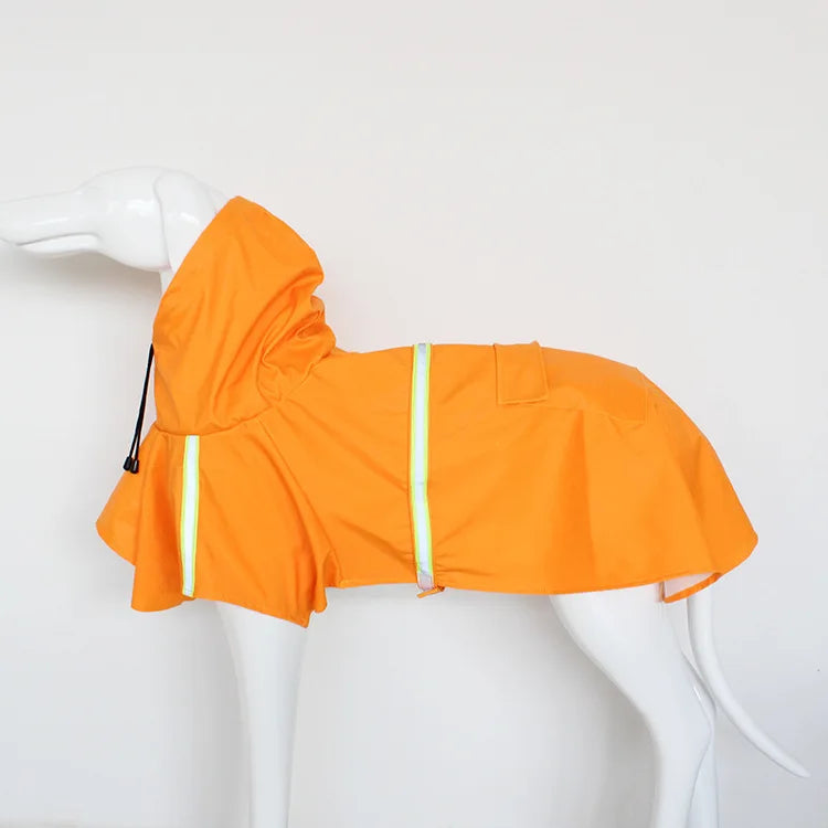 Waterproof Dog Raincoat With Reflective Hood And Windproof Protection