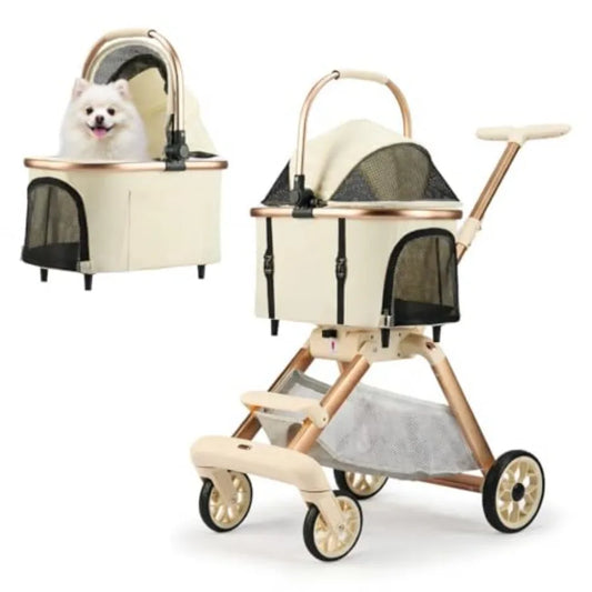 Versatile ThreeInOne Pet Stroller For Small Dogs And Cats