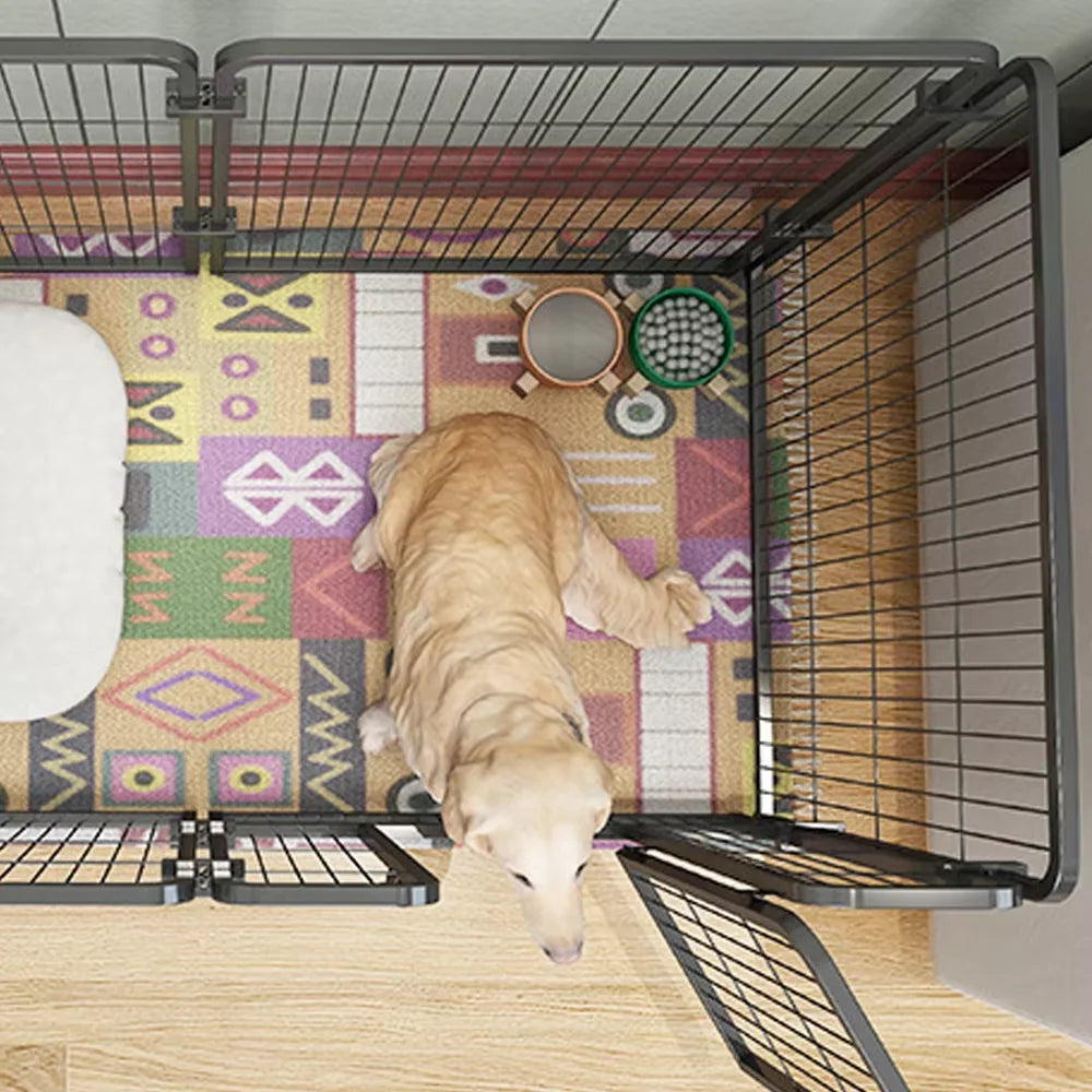 Foldable Stainless Steel Dog Fence Playpen For Pets