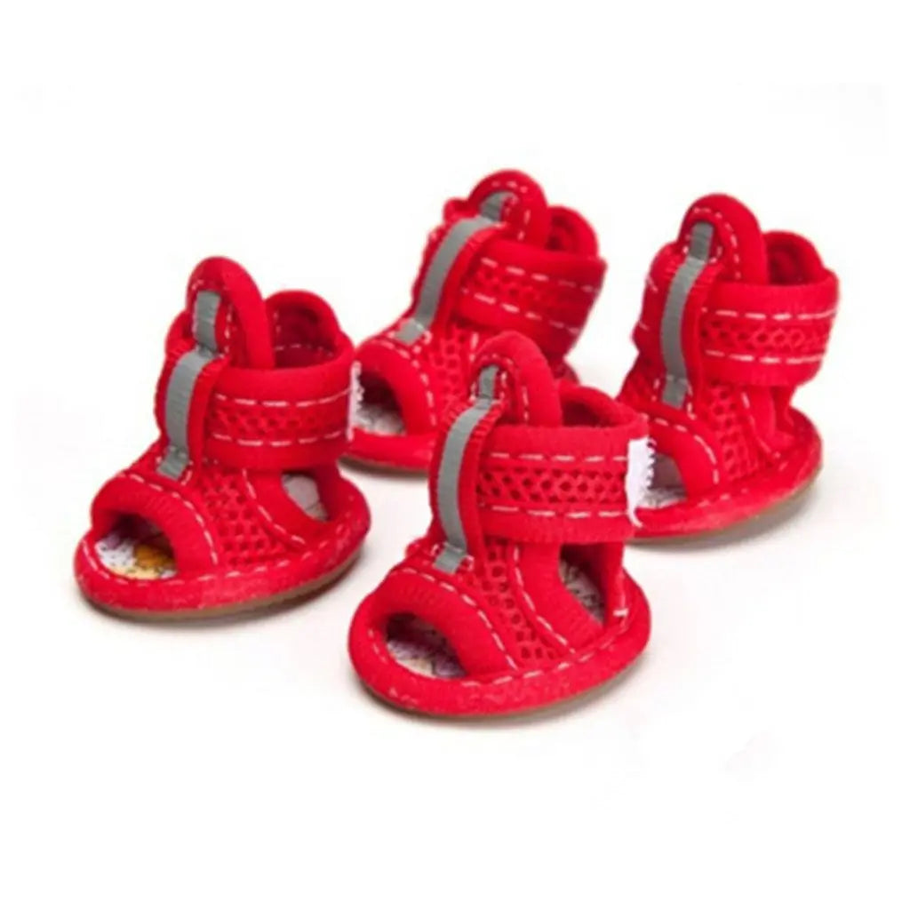 Breathable Anti Slip Dog Sandals With Reflective Strap